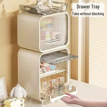 Ящик для хранения детских бутылочек и столовых приборов - пылезащитный сливной шкаф для мисок и палочек для еды Single Pallet