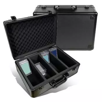 Ящик для хранения градуированных карточек с замком на ключ, ударопрочный, устойчивый к ударам, градуированный держатель спортивных карточек