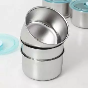 Ящик для хранения холодильника из нержавеющей стали, контейнер для ингредиентов, герметичная коробка, упаковочная коробка для ингредиентов для кухонного блюда