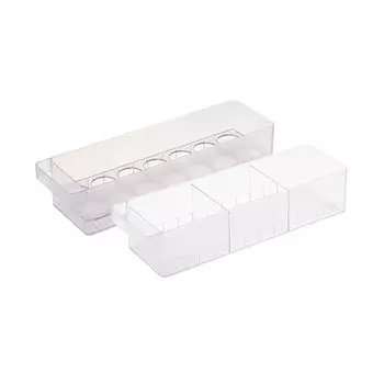 Ящик для хранения холодильника Yamazaki Jitsugyo, ящик для яиц с разделителями и белым 5762 5764 и [набор 2] ручка,
