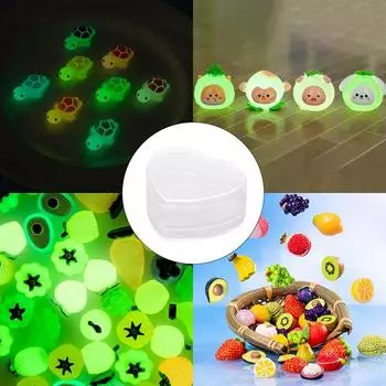 Ящик для хранения игрушек для кукол, глухая коробка, выставочный стенд, пылезащитный акриловый ящик для хранения в форме сердца для фигурок, витрина, органайзер, коробки