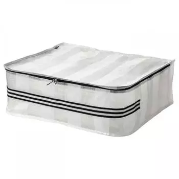 Ящик для хранения IKEA G RSNYGG белый прозрачный 55x49x19 см
