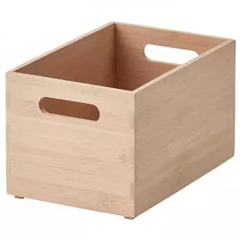 Ящик для хранения ИКЕА УППДАТЕРА светлый бамбук 16x24x15 см