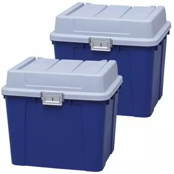 Ящик для хранения Iris Ohyama Balcony Storage Sealed Buckle Stocker Set of 2 KB-540 синий