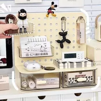 Ящик для хранения канцелярских принадлежностей, настенные полки, декоративная настенная полка для хранения, многофункциональная настольная полка для хранения, белый