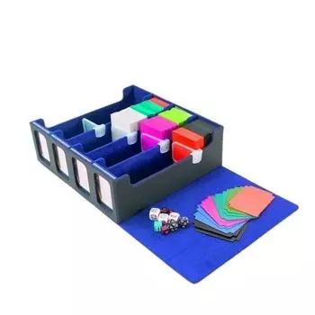 Ящик для хранения карт для более чем 3000 коллекционных карт с держателями карт, окна для просмотра, кейс для колоды MTG с 12 разделителями, 4 блока, 4 держателя