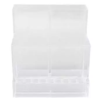 Ящик для хранения кистей для макияжа, прозрачный пластиковый отсек, многофункциональный держатель для косметических кистей