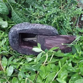 Ящик для хранения ключей из камня из смолы, устойчивый к атмосферным воздействиям, открытый сад, двор, лужайка, имитация каменной статуи, скульптура, украшение дома