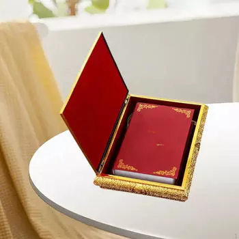 Ящик для хранения книг, органайзер для книг, портативное винтажное украшение, контейнер для хранения 19.2cmx14.2cmx6.5cm