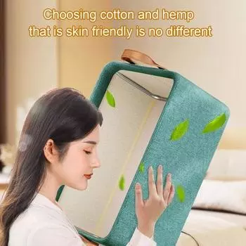 Ящик для хранения, компактный складной органайзер для хранения одежды большой емкости для полки в гардеробе бежевый