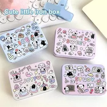 Ящик для хранения конфет, шоколадного печенья, органайзер для щенков, граффити, дизайн, нержавеющий, не легко деформируемый контейнер для хранения, органайзер для ювелирных изделий A