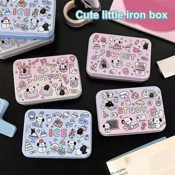 Ящик для хранения конфет, шоколадного печенья, органайзер для щенков, граффити, дизайн, нержавеющий, не легко деформируемый контейнер для хранения, органайзер для ювелирных изделий A