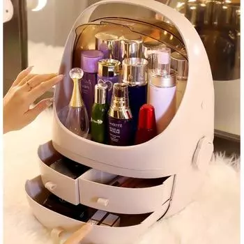 Ящик для хранения косметики, водонепроницаемый и пыленепроницаемый, для ванной комнаты, большой органайзер для макияжа, инструменты для ухода за кожей, ящик для хранения ювелирных изделий