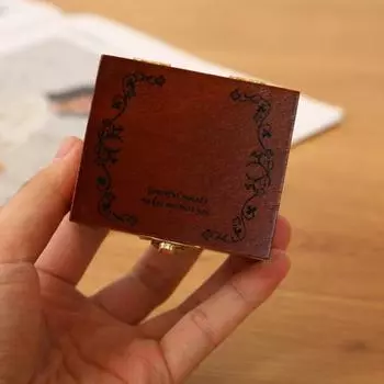 Ящик для хранения кукольного домика Yousheng, миниатюрная деревянная шкатулка, ретро-модель с замком для 1 человека:12 Украшение кукольного домика дубильная кора