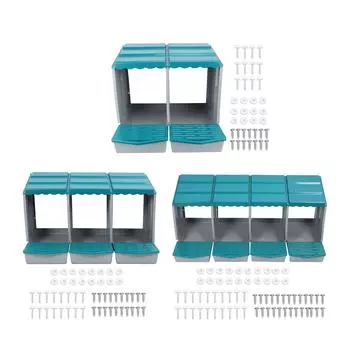 Ящик для хранения куриных яиц из полипропилена Ящик для хранения куриных яиц для кур, уток, домашней птицы Удобный, просторный, легко очищается 2 Compartment