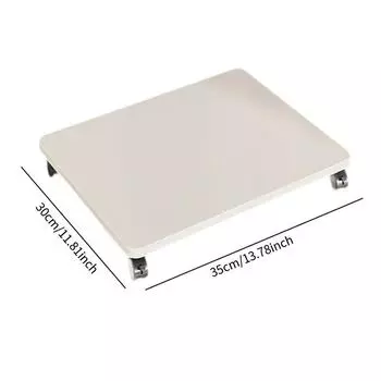 Ящик для хранения Мобильная передвижная стойка Поднос на колесиках Универсальная аудиостойка для офиса гостиной дома Стойка Подвижная подставка для растений белый