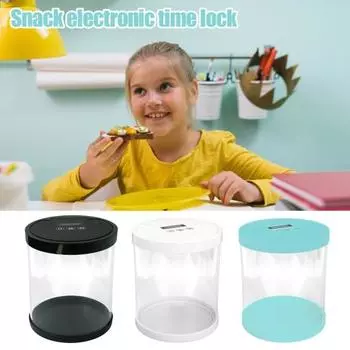 Ящик для хранения мобильного телефона с цифровым дисплеем, многоцелевой, с автоматической разблокировкой и таймером, контейнер для хранения белый