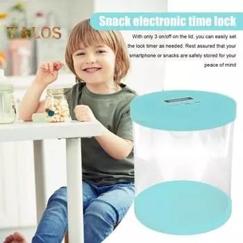 Ящик для хранения мобильного телефона с цифровым дисплеем, многоцелевой, с автоматической разблокировкой и таймером, контейнер для хранения чёрный