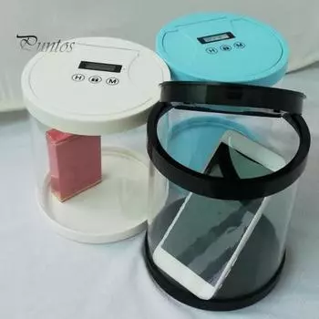 Ящик для хранения мобильного телефона с цифровым дисплеем, многоцелевой, с автоматической разблокировкой и таймером, контейнер для хранения чёрный