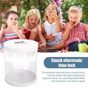 Ящик для хранения мобильного телефона с цифровым дисплеем, многоцелевой, с автоматической разблокировкой и таймером, контейнер для хранения чёрный