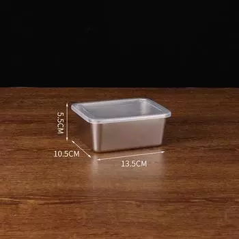 Ящик для хранения мяса из нержавеющей стали, контейнеры для хранения продуктов с крышкой, органайзер для холодильника, контейнер для хранения на кухне S