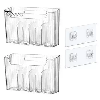 Ящик для хранения на дверце кухонного шкафа, грузоподъемность 7 кг, легко устанавливаемый, самоклеящийся настенный органайзер для кухонного шкафа Small