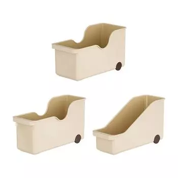 Ящик для хранения на колесах с колесами Организация домашних мелочей для домашнего офиса 41.5cmx14.5cmx22cm