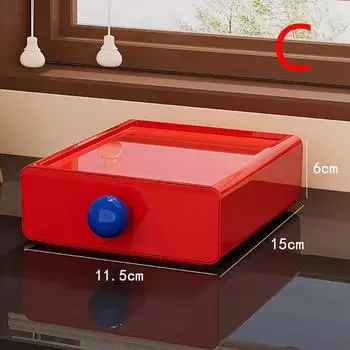 Ящик для хранения на рабочем столе, выдвижные ящики для хранения, цветной контрастный ящик, органайзер, офисные принадлежности, кейс для хранения канцелярских принадлежностей C