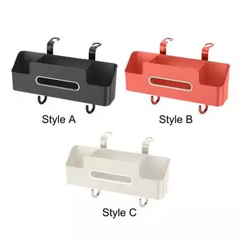 Ящик для хранения на спинке сиденья Органайзер для спинки сиденья Уборка салона Многофункциональный белый