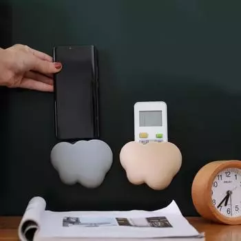 Ящик для хранения, настенный самоклеящийся пластиковый подвесной держатель в форме облака, пустой держатель для пульта дистанционного управления, бытовые принадлежности