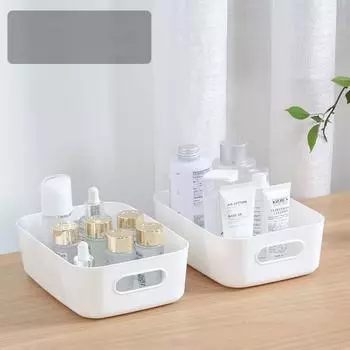 Ящик для хранения Настольный пластиковый ящик Косметический органайзер Коробка Кухонный ящик для хранения Корзина для хранения закусок