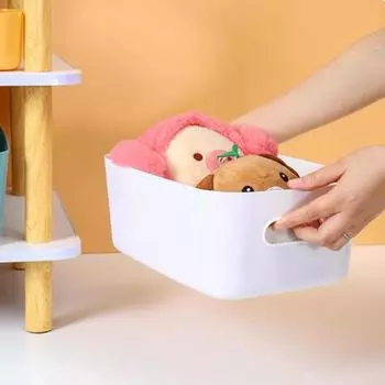 Ящик для хранения Настольный пластиковый ящик Косметический органайзер Коробка Кухонный ящик для хранения Корзина для хранения закусок