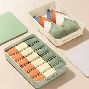 Ящик для хранения нижнего белья, органайзер для домашних носков и трусов с крышкой, чехол для дома, спальни, общежития, гардероба, многоцелевой