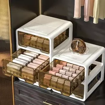 Ящик для хранения нижнего белья Шкафы Гардеробная Кухня Ящик для одежды Органайзеры Ящик для носков Одежда в шкафу 1-5 Cells