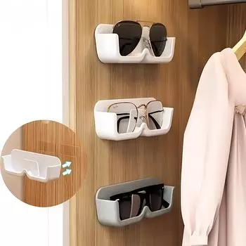 Ящик для хранения очков, хранилище для солнцезащитных очков, высококачественный стеклянный шкаф-витрина, настенная перфорированная полка, полка для солнцезащитных очков, уборка дома