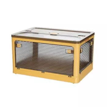 Ящик для хранения одежды прозрачный 4-х стороннее открытие с нижним шкивом дизайн пластиковый ПЭТ-хранение Medium 47.5x35.5x24