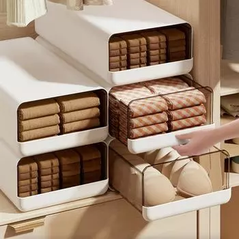 Ящик для хранения одежды с решеткой Ящик для хранения мелочей для ящика шкафа Органайзер для хранения домашней одежды для хранения нижнего белья Носки Трусики Бюстгальтер M-no grid