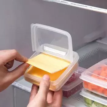Ящик для хранения Органайзеры Прозрачный Пластиковый Органайзер для масла Овощной Кухня Холодильник Фруктовые Ящики Организация Домашний Сад 1pcs