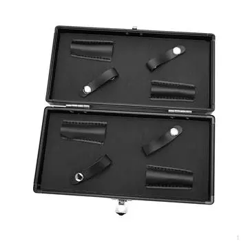 Ящик для хранения парикмахерских ножниц, длина 23 см, вмещает 6 ножниц, пыленепроницаемый, ударопрочный 23x17x3.6cm