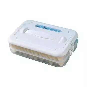 Ящик для хранения пищевых продуктов с пельменями, пищевой контейнер без бисфенола-А, большой емкости, многослойный морозильник, контейнер для хранения продуктов Single Layer белый