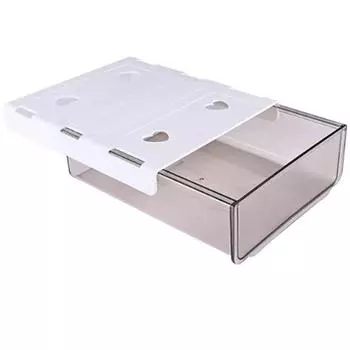 Ящик для хранения под столом из АБС-пластика, скрытый дизайн для хранения, однотонный поддон для сортировки карандашей, подвесной, экономит место серый