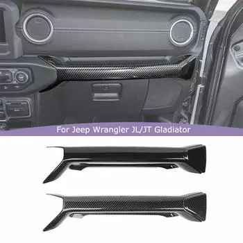 Ящик для хранения подлокотника второго пилота, органайзеры для пассажиров для Jeep Wrangler JL, JT Gladiator 2018, аксессуары для салона автомобиля из АБС-пластика чёрный