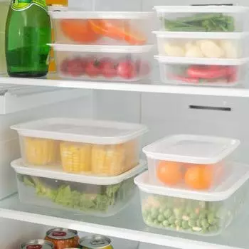 Ящик для хранения продуктов, современная герметичная крышка, видимый многофункциональный холодильник, фрукты, овощи, яйца, кухонные гаджеты M