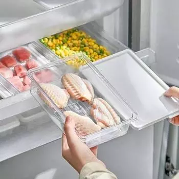 Ящик для хранения продуктов Yousheng, складной, морозильник, холодильник, органайзер с крышкой, противоморозные многоразовые контейнеры для еды, для недельного хранения трав и приготовления пищи