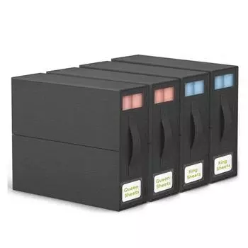 Ящик для хранения простыней, большая емкость, прозрачное окно, пыленепроницаемый, складная портативная ручка, молния, органайзер для простыни, органайзер, сумка-контейнер серый