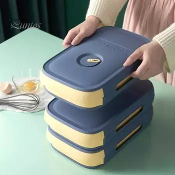 Ящик для хранения яиц, конструкция ящика, большая вместимость, канавка против столкновений, влагостойкая, кухонный органайзер для хранения яиц белый