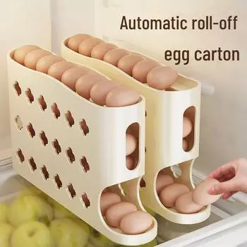 Ящик для хранения яиц на колесиках для двери холодильника egg storage box 1 piece