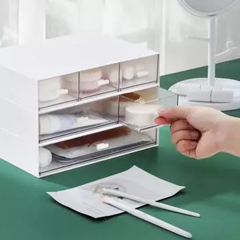 Ящик для хранения ящика, модный креативный легкий ящик для хранения файлов, стеллаж для хранения мелочей для дома S белый