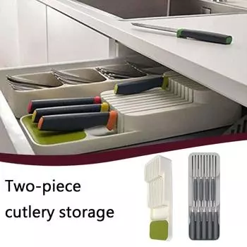 Ящик для хранения ящика Sagit, держатель столовых приборов, силиконовый ящик для хранения серебра One Size серый