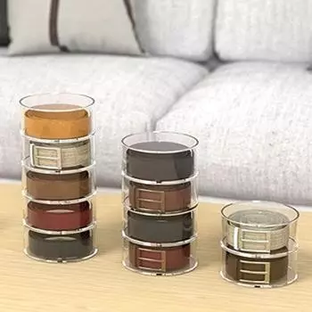 Ящик для хранения ремня, прозрачный акриловый многослойный органайзер для ремня, компактный ящик для хранения часов, ювелирных изделий для дома Four Layer